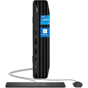 كمبيوتر HP صغير، كمبيوتر مكتبي Micro Form Factor، 1.2 لتر، Intel Core i5-1335U، ذاكرة الوصول العشوائي 32 جيجابايت، 1 تيرابايت SSD، Intel Iris Xe Graphics، Wi-Fi 6، Bluetooth 5.3، Windows 11 Pro، RJ-45، HDMI، DP، مع ملحقات 5AVE