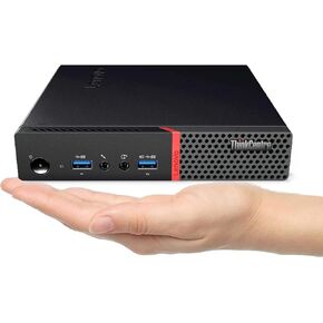 Lenovo ThinkCentre M700 Mini Desktop, Intel Core i3-6300T, 16GB DDR4 RAM 256GB SSD, DisplayPort, Keyboard and Mouse, WiFi, BT, Windows 10 Pro (Renewed)