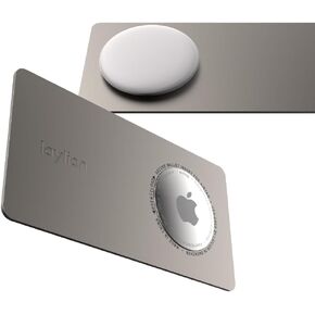 2 Pack laylion Ultra Thin secuer Wallet Insert for AirTag Metal Card Holder case, Aluminium Slim Thin (2)