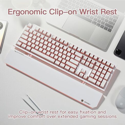 Hexgears X5pro Wireless Mechanical Keyboard, 3 Mode BT5.0/2.4G/USB-C Mechanical Keyboard with Kailh Box Blue Switch, Hot Swappable 108 Keys Full Size Keyboard for Windows All Laptop Mac in Saudi Arabia
