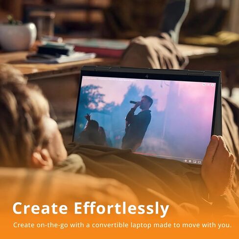 كمبيوتر محمول HP Envy x360 2 في 1 بشاشة لمس FHD مقاس 15.6 بوصة، AMD Ryzen 5 7530U، ذاكرة الوصول العشوائي 8 جيجابايت، 512 جيجابايت SSD، رسومات AMD Radeon، لوحة مفاتيح بإضاءة خلفية، Windows 11، Nightfall Black (متجدد) in Saudi Arabia