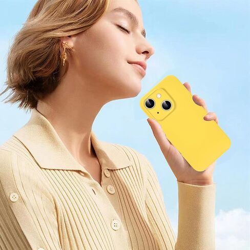 Compatible with iPhone 14 6.1 Inches Case,New Upgraded Military-Grade Shock-Proof Camera Lens Provides Full Body Protection for Men and Women(Yellow) in Saudi Arabia
