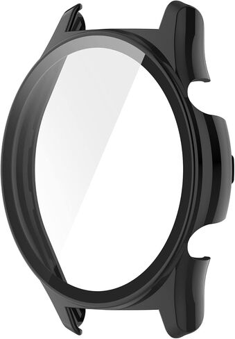 Compatible with Honor Watch GS 3 Watch Case, All-Around Protective TPU Bumper Cover Screen Protector Case for Honor Watch GS 3 Smartwatch-Full Cover Hard PC Protective Case +Tempered Glass (Black) in Saudi Arabia