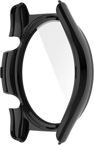 Compatible with Honor Watch GS 3 Watch Case, All-Around Protective TPU Bumper Cover Screen Protector Case for Honor Watch GS 3 Smartwatch-Full Cover Hard PC Protective Case +Tempered Glass (Black) in Saudi Arabia