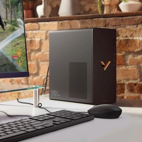 كمبيوتر مكتبي HP 2023 Victus 15L للألعاب، معالج AMD 6-Core Ryzen 5600G (يصل إلى 4.4 جيجاهرتز)، ذاكرة الوصول العشوائي 32 جيجابايت، 1 تيرابايت NVMe + 1 تيرابايت HDD، AMD Radeon RX6400، ماوس ولوحة مفاتيح، ويندوز 11 هوم، فضي ميكا in Saudi Arabia