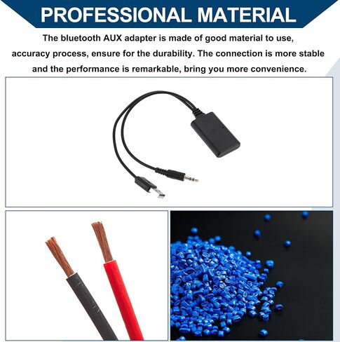 راديو ستيريو لسيارات BMW بلوتوث AUX محول كابل الموسيقى مناسب 20 سم 1 قطعة أسود in Saudi Arabia