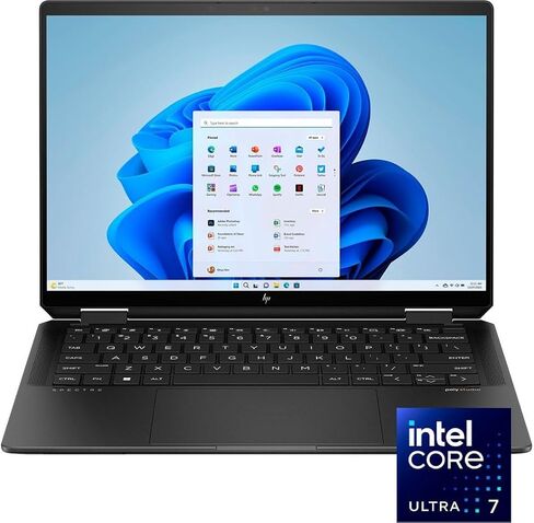 لابتوب اتش بي 2024 | سبيكتر x360 2 في 1 | 14 بوصة 2880 × 1800 لمس | Intel-16 Core Intel Evo Core Ultra 7 155H | 32 جيجابايت LPDDR5 | 2 تيرابايت SSD | Win 10 Pro | Wi-Fi 6E - BT 5.3 - لوحة مفاتيح بإضاءة خلفية - كاميرا تعمل بالأشعة تحت الحمراء بدقة 9 ميجابك in Saudi Arabia