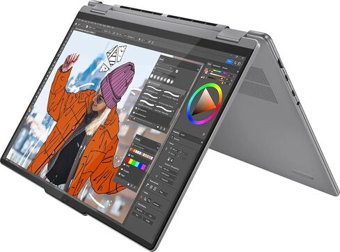 Lenovo Yoga 7 2-in-1 2-in-1 Laptop 16.0" Touchscreen WUXGA Display (AMD Ryzen 5 8640HS, 8GB LPDDR5, 512GB M.2 PCIe SSD, Active Pen, Win 11 Pro) w/MS 365 Personal, DKZ USB Port Expander in Saudi Arabia