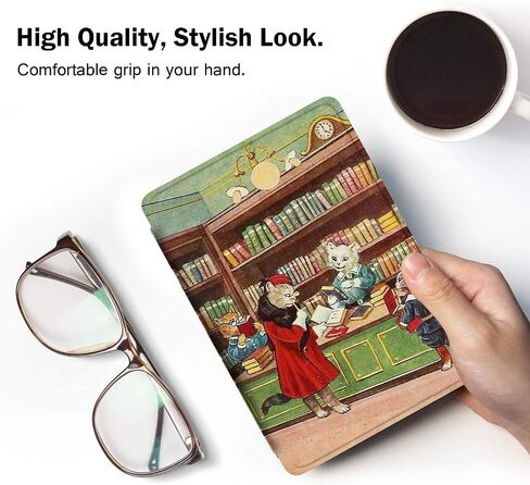 Case for Kindle Paperwhite 11th Generation 2021 6.8" Flip Silicone Cover Reading Book House Series Pattern Kindle Paperwhite Signature Edition Protective Shell Auto Wake Up or Sleep TPU Case (1) in Saudi Arabia