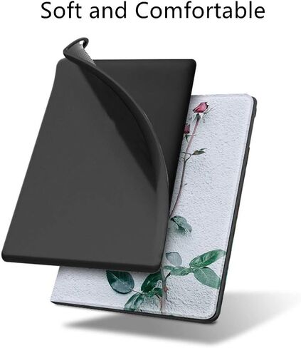 Case for Kindle Paperwhite 11th Generation 2021 6.8" Flip Silicone Cover Reading Book House Series Pattern Kindle Paperwhite Signature Edition Protective Shell Auto Wake Up or Sleep TPU Case (1) in Saudi Arabia