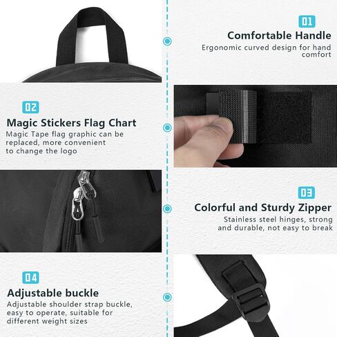 Lightweight Casual Backpack W11.9 xD5.6 xH15.8 Waterproof Daily Use Backpack Book Bag for College Travel Hiking Black in Saudi Arabia