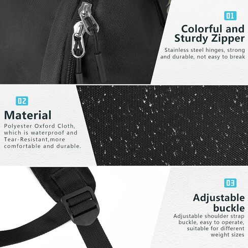 Lightweight Casual Backpack W11.9 xD5.6 xH15.8 Waterproof Daily Use Backpack Book Bag for College Travel Hiking Black in Saudi Arabia
