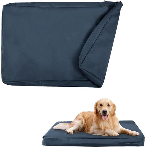 Waterproof Dog Bed Cover,Washable Dog Crate Pad Replacement Cover,Removable Pet Dog Crate Pad Replacement Covers for 42 Inch Crate,Water Absorbable Pet Puppy Bed Cover for Dog Cat,40Lx27Wx4H inch in Kuwait