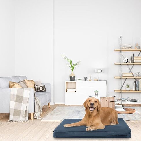 Waterproof Dog Bed Cover,Washable Dog Crate Pad Replacement Cover,Removable Pet Dog Crate Pad Replacement Covers for 42 Inch Crate,Water Absorbable Pet Puppy Bed Cover for Dog Cat,40Lx27Wx4H inch in Kuwait
