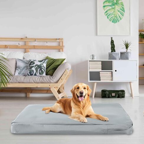 Waterproof Dog Bed Cover,Washable Dog Crate Pad Replacement Cover,Removable Pet Dog Crate Pad Replacement Covers for 42 Inch Crate,Water Absorbable Pet Puppy Bed Cover for Dog Cat,40Lx27Wx4H inch in Kuwait