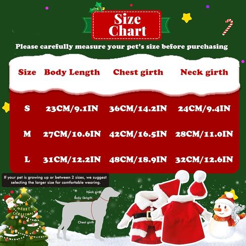 Dog Christmas Outfit Reindeer Costume Santa Snowman Antlers Suit Cat Clothes Cloak Pet Hoodie Puppy Cape with Hat,L in Kuwait
