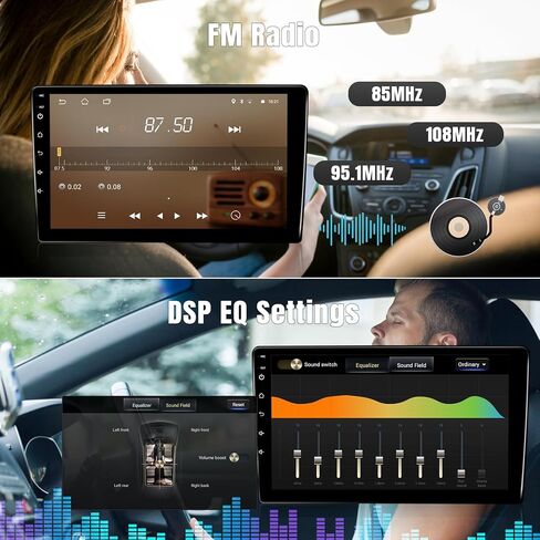 راديو ستيريو للسيارة Leadfan لسيارة Skoda Volkswagen Wireless Carplay Android Auto، شاشة لمس 10.1 بوصة لراديو Jetta BT/FM DSP/راديو السيارة لـ Passat B6 B7 Golf 5 6 Jetta EOS Tiguan Touran Polo Scirocco in Saudi Arabia