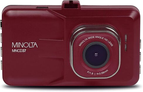 Minolta MNCD37 Full HD 1080P Wide Angle Car Dashboard Camera with G-Sensor, Loop Recording & 3" LCD Screen in Saudi Arabia