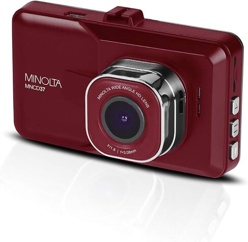 Minolta MNCD37 Full HD 1080P Wide Angle Car Dashboard Camera with G-Sensor, Loop Recording & 3" LCD Screen in Saudi Arabia