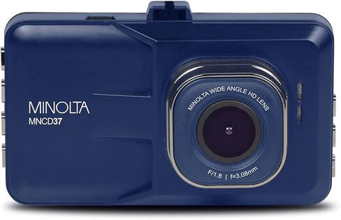 كاميرا لوحة القيادة للسيارة Minolta MNCD37 Full HD 1080P ذات زاوية واسعة مع مستشعر G وتسجيل حلقة وشاشة LCD 3 بوصات in Kuwait