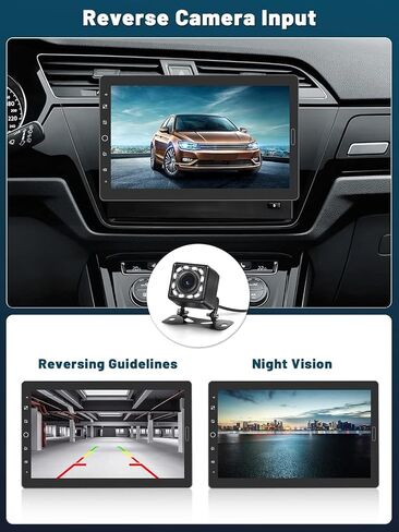 Hikity Single Din Car Stereo 9 Inch Removable Touch Screen with Wireless Carplay Android Auto Radio Bluetooth FM AUX Mirror Link EQ TF Card USB in Saudi Arabia