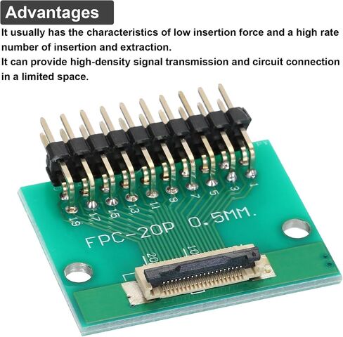 MECCANIXITY FFC FPC Connector Board 4 Pin 0.5mm 2.54mm to 1.0mm 2.54mm PCB Converter Board for DVD/Digital Cameras/Laptops in Saudi Arabia