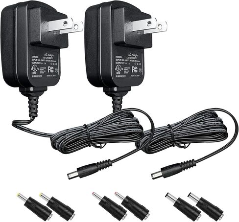 12V 1A 12W 5ft Long Power Supply Adapter, AC DC Switching Adapter (Input 100-240V, Output 12Volt 1Amp 1000mA), DC 12V 5.5x2.1mm Wall Mount Transformer Charger Plug, UL Listed in Saudi Arabia