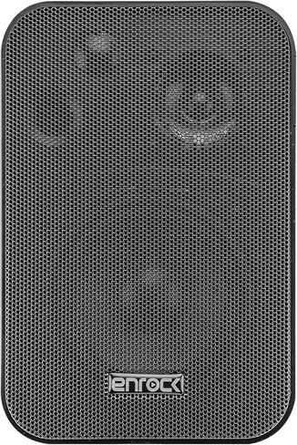 مكبر صوت للمسرح المنزلي من بايل، بلوتوث MP3/USB/SD/AUX/FM، مع 4X أنظمة صوت Enrock 4 بوصة 3 اتجاهات في الباب/خارج الباب - مكبر صوت (أسود)، سلك مكبر صوت Enrock مقاس 16 قياس 50 قدم in Kuwait