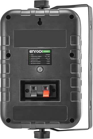 مكبر صوت للمسرح المنزلي من بايل، بلوتوث MP3/USB/SD/AUX/FM، مع 4X أنظمة صوت Enrock 4 بوصة 3 اتجاهات في الباب/خارج الباب - مكبر صوت (أسود)، سلك مكبر صوت Enrock مقاس 16 قياس 50 قدم in Kuwait