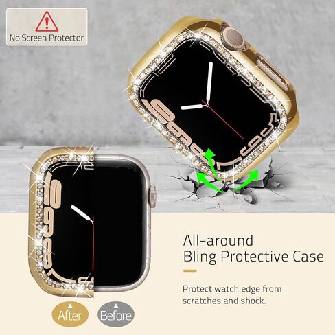 Stainless Steel Beaded Bracelet & Case for Apple Watch Band 40mm 38mm 41mm 42mm 44mm 45mm Women, Handmade Dressy Cute iPhone Watch Bands Stretchy Fashion Straps for iWatch Series 9 8 7 6 5 4 3 2 1 SE in Saudi Arabia