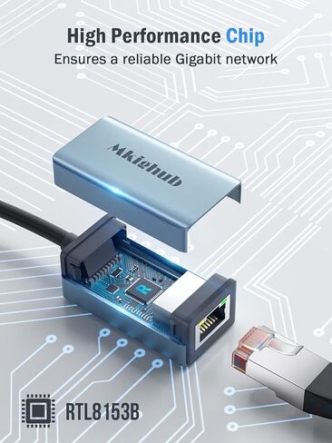 USB C to Ethernet Adapter, USB Type C to RJ45 Gigabit Ethernet Adapter Cable Converter, Thunderbolt 3 to LAN Network Adapter Compatible for MacBook Pro Air iPad Pro Galaxy S22 S21 Chromebook Dell XPS in Saudi Arabia