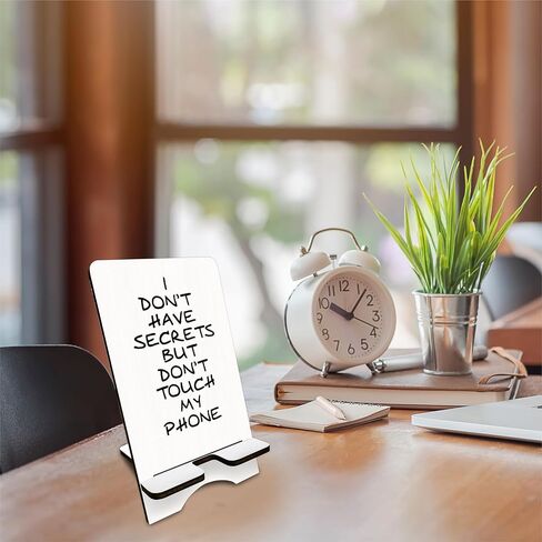 Funny Wooden Phone Stand-Chaos Coordinator-Removable Smart Phone Holder,Suitable Phone E-Book & Tablets,Phone Accessories,Desktop Organizer,Home Decorations-A08 in Saudi Arabia