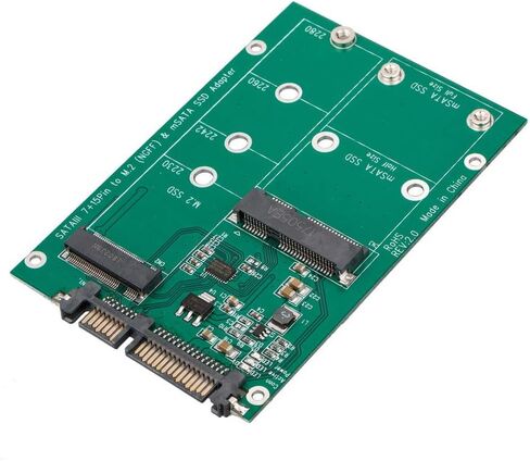 axGear mSATA / M2 NGFF SSD إلى محول محول SATA بطاقة كومبو M.2 2 في 1 in Kuwait