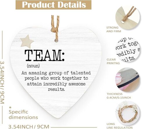 Teacher Appreciation Gifts,Teacher Wooden Heart Hanging Ornament, Teacher Hanging Ornament for Christmas Tree, Thank You Teacher Gifts,It's A Good Day to Teach Tiny Humans Decorative 681 in Kuwait