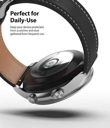 Ringke Bezel Styling for Galaxy Watch 3 41mm Bezel Ring Adhesive Cover Anti Scratch Stainless Steel Protection for Galaxy Watch 3 41mm Accessory - Black [41-03] in Saudi Arabia