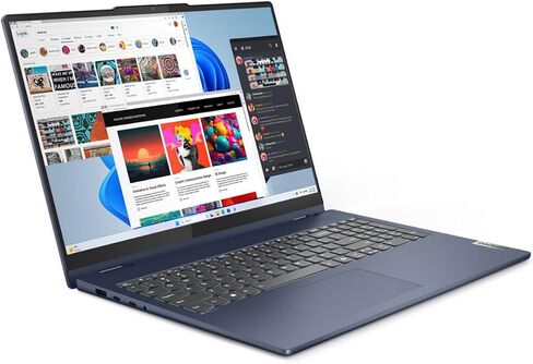 Lenovo IdeaPad 5i School & Business 2 في 1 كمبيوتر محمول 16.0 بوصة شاشة لمس IPS WUXGA (Intel Core 7 150U، 16 جيجابايت LPDDR5X، 1 تيرابايت SSD، Win 11 Home) مع Microsoft 365 Personal، DKZ USB Port Expander in Saudi Arabia