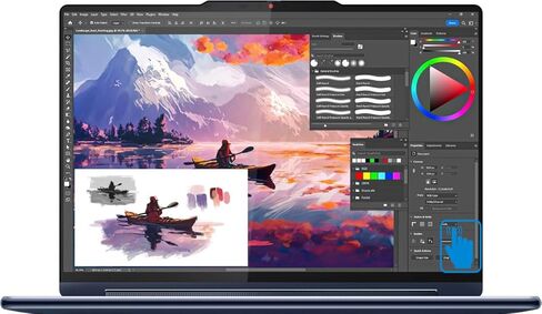 كمبيوتر محمول Lenovo Yoga 9i Business 2 في 1 بشاشة لمس 14.0 بوصة OLED 2.8K (Intel Ultra 7-155H، 16 جيجابايت LPDDR5X، 2 تيرابايت M.2 PCIe SSD، قلم نشط، لوحة مفاتيح بإضاءة خلفية، بصمة الإصبع، Win 11 Home) (متجدد) in Saudi Arabia