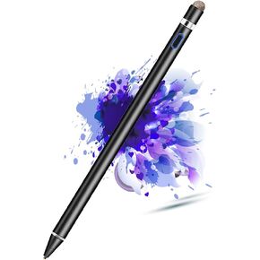 Active Stylus Pen for Touchscreen Drawing&Writing,High Sensitivity Rechargeable iPad Pencil with 1.45mm Fine Tip, Stylus Pen for iPad/iPad Pro/Mini/Android/Smartphones/Tablets/Laptop/iPhones/iOS