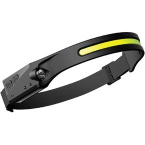 MACHSWON Smart Motion Sensor Headlights Waterproof Head Torch Long Range Head Light USB Rechargeable Headlamp Sensor COB LED Headlamps