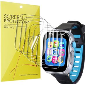 Compatible for VTech KidiZoom DX4 Smartwatch Screen Protector, [6 Pack] Full Coverage TPU Clear Film Compatible for VTech KidiZoom Smartwatch DX4 (6 Pack)