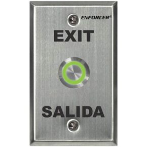 Seco-Larm Enforcer Push-to-Exit Plate, Vandal Resistant, Illuminated (SD-7275SGEX1Q)