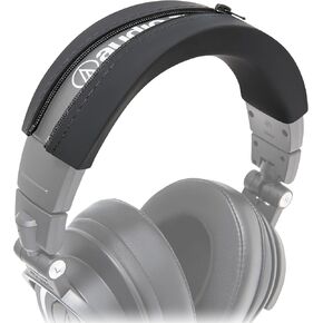 WC BandZ ATH - Upgraded Headband Cover for Audio Technica ATH M50X / M50XBT / M50 / M40X / M40 / M40FS / M30X / M30 / M20X / MSR7 by Wicked Cushions | Black