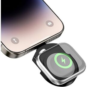 PZOZ Fast Charger Real 5W for Apple Watch Portable USB-C Type-c USBC Magnetic Travel Keychain Charger Charging Accessories Compatible for iWatch Series 10/9/8/7/6/5/4/3/2/se/Ultra
