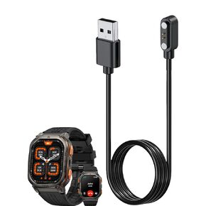 Smart Watch Charger for AMAZTIM M3 Ultra 2Ft/60cm 2 Pin USB Portable Magnetic Charging Cable Cord for AMAZTIM M3 Ultra Smart Watch