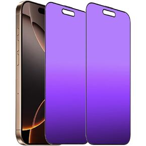 2 PCS Anti-Blue Privacy Matte Tempered Glass for iPhone 13 Pro Max/iPhone 14 Plus Anti-Glare Anti-Spy Screen Protector Film 6.7 inch