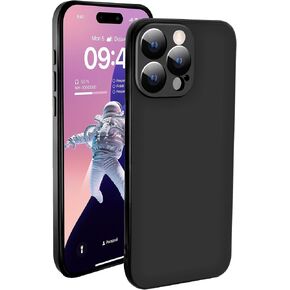 Slim Liquid Silicone for iPhone 15 Pro Max Phone Case, Shockproof Soft Gel Rubber Protective Cover, Solid Color Design Smooth for iPhone 15 Pro Max Full Body Cases Covers, Light Purple
