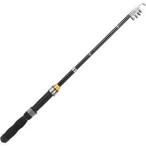 Taidda- Sea Pole Fishing Rod, Super Hard Ultra Short Four Layer Fiberglass Ultra Short Fishing Rod, for Adult Children Fishing Lover Outdoor Use Sea/Fresh Fishing1 Meter