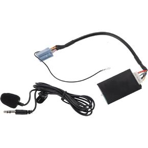 Stereo Radio Harness with Microphone Handsfree for Audi for Volkswagen for Skoda for Seat Bluetooth AUX Adapter Music Cable Convenient 21cm 1Set Black