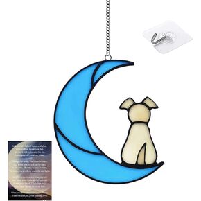 DIY Dog Memorial Gifts for Loss Dog - Dog Remembrance Gift Dog Death Sympathy Gifts in Memory of Dog Passing Away - Window Hanging Suncatcher Pet Memorial Gifts and Ornaments for Dogs Lovers