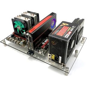 Open PC Case Test Bench DIY Acrylic Computer Chassis Rack Gaming Support Motherboards ATX MATX ITX Heat Dissipation(ATX)